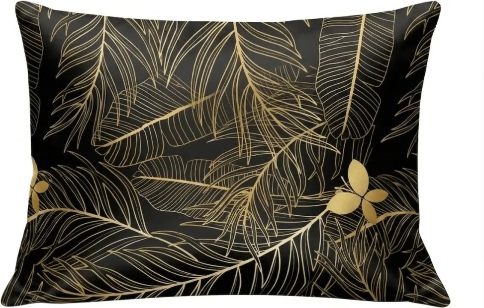 Fața de pernă din microfibra VISATA 70x90 cm, neagra