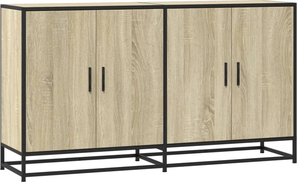 vidaXL Dulap, stejar sonoma, 134x35x76 cm, lemn prelucrat