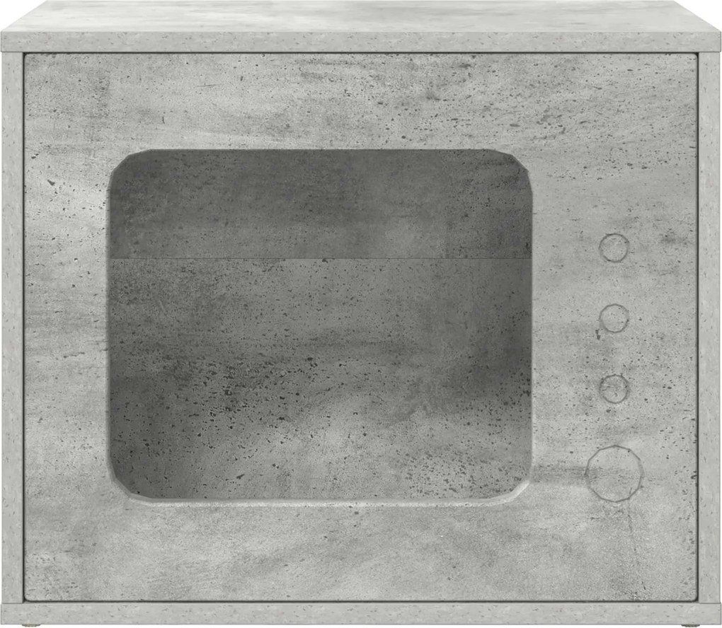 vidaXL Casa pentru pisici Beton 51 x 30 x 42,5 cm Lemn compozit