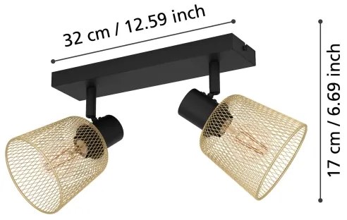 Spot Eglo 900694 COSLADA 2xE27/40W/230V