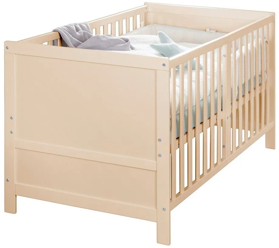 Pătuț în culoare naturală cu înălțime reglabilă 70x140 cm Easy Sleep – Roba