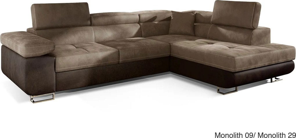 Colțar lemn masiv Extensibil Amina 275x202cm Ladă Depozitare Personalizabil