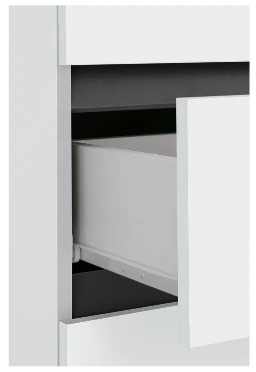 Dulap de baie alb Støraa Wisla, 38 x 130 cm