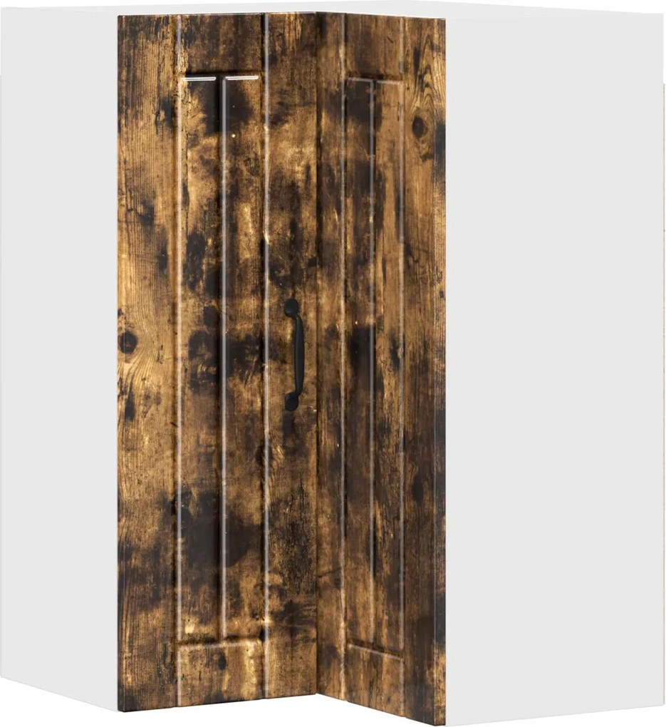 vidaXL Dulap de bucătărie Stejar fumuriu 57 x 57 x 80 cm Lemn compozit