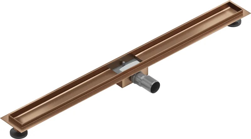 Mexen Flat corp pentru scurgere liniară 100 cm, cupru periat - 1C15100