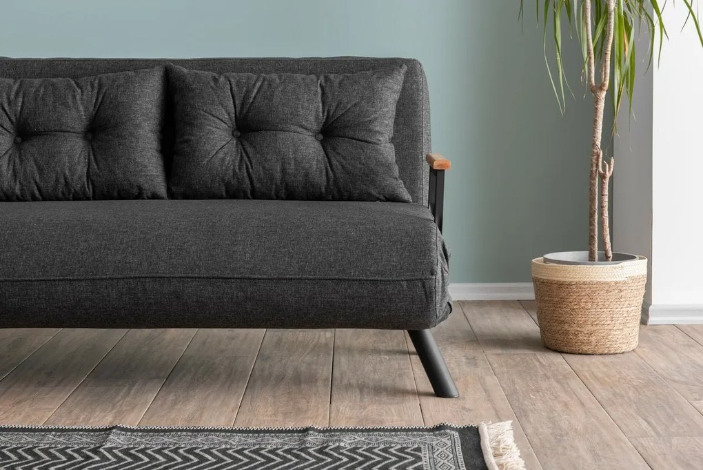 Canapea extensibilă Sando 2 Dark Grey