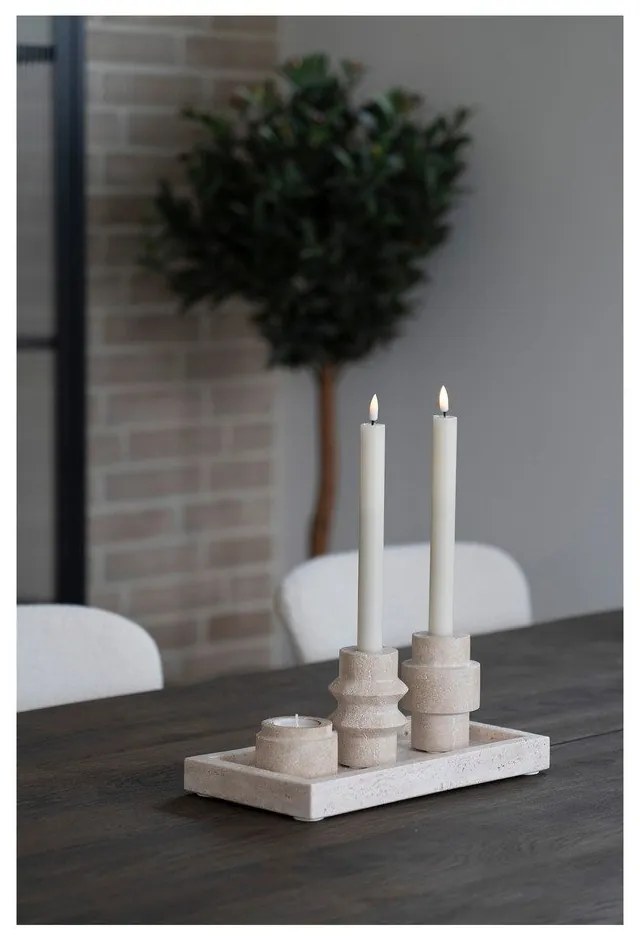 Sfeșnice pentru lumânări pastilă 2 buc. din piatră – House Nordic