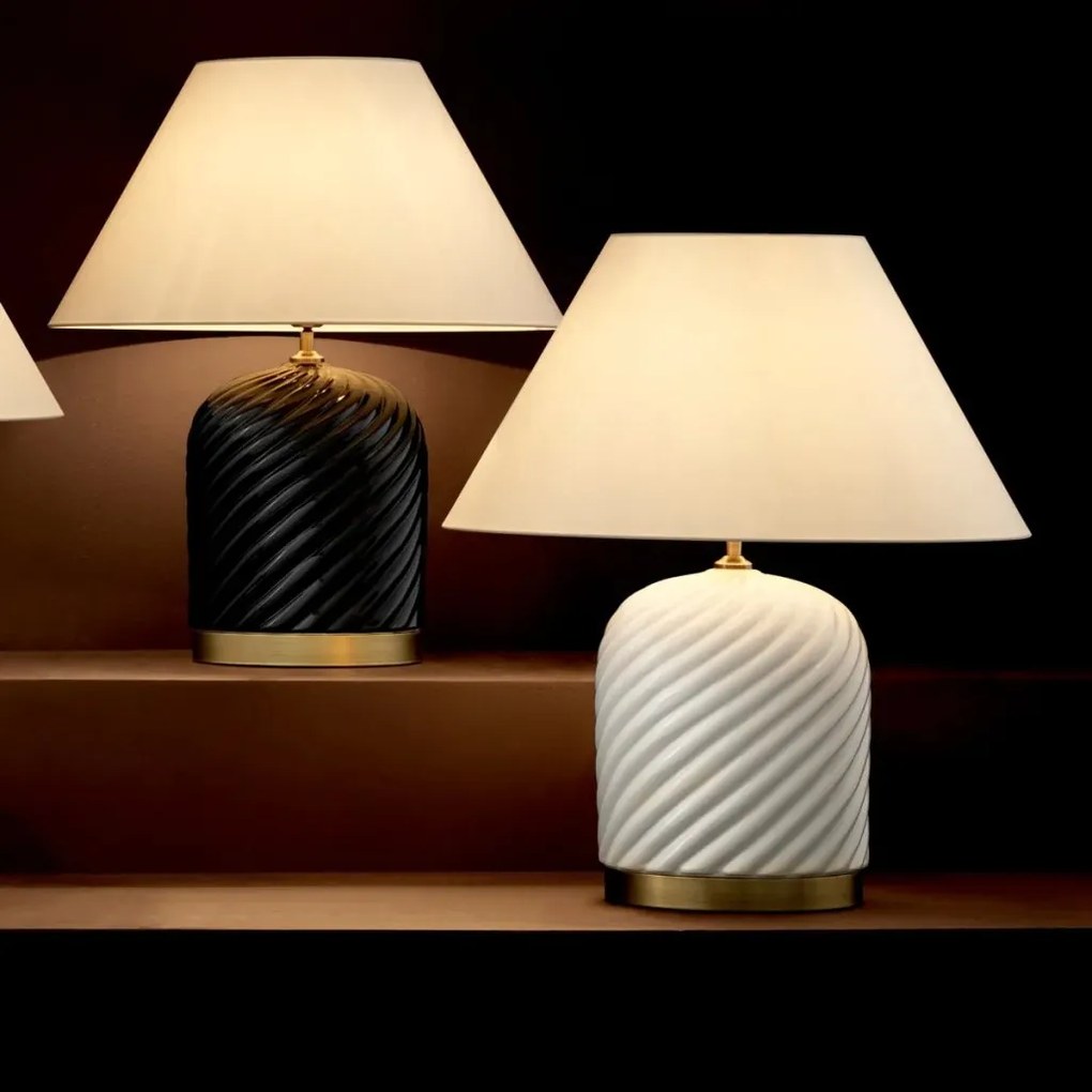 Veioza eleganta design LUX din ceramica, Savona alb 110908 HZ