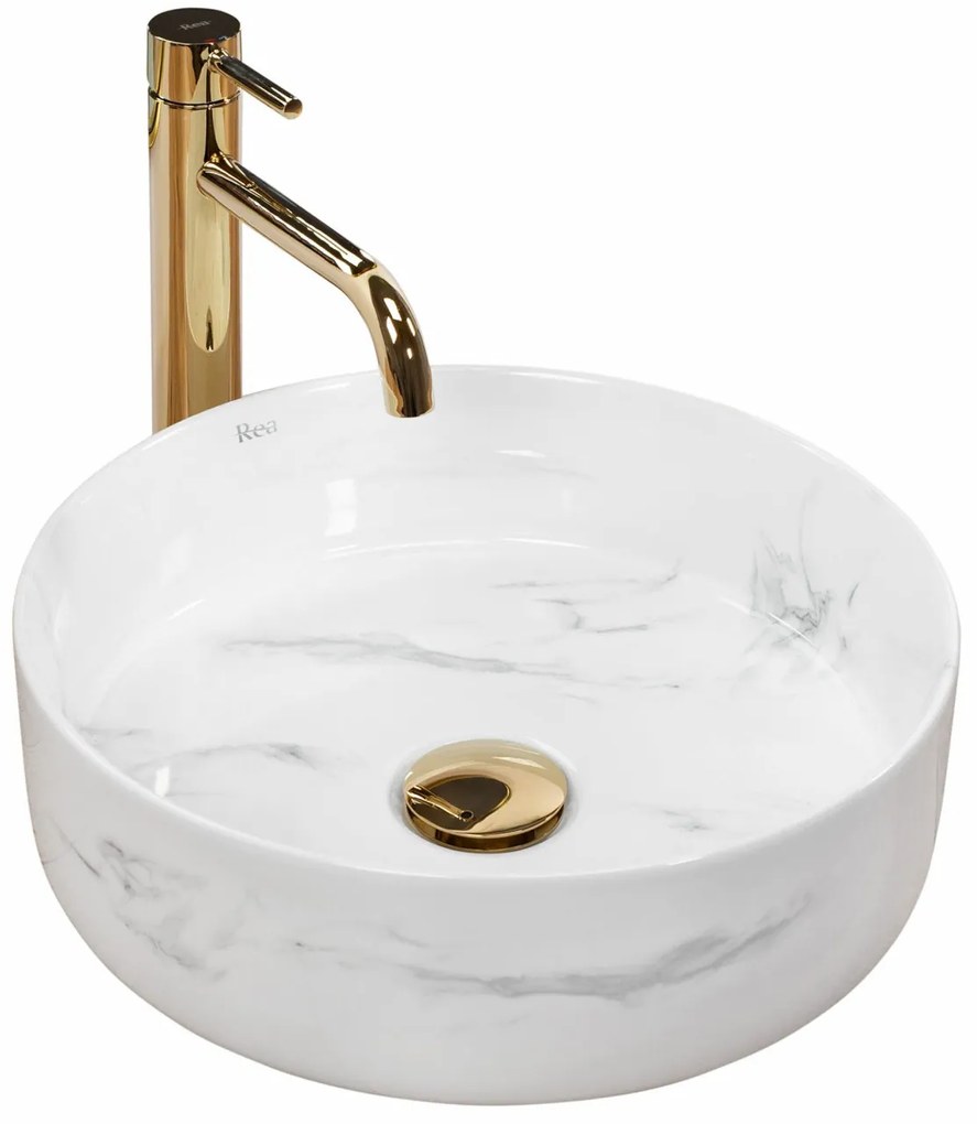 Lavoar Sami Nature marmura alba L35,5 cm