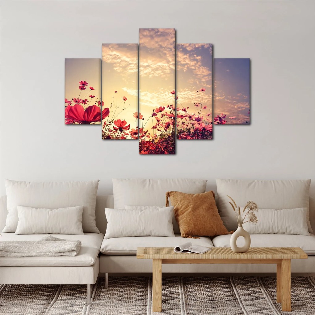 Tablou - Lunca cu flori (150x105 cm)