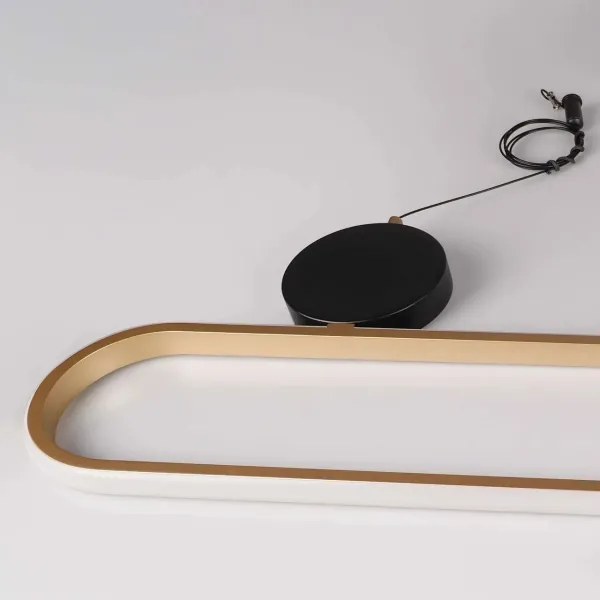 Candelabru LED suspendat cu cablu FLORENTYNA LED/48W/230V 4000K auriu/negru