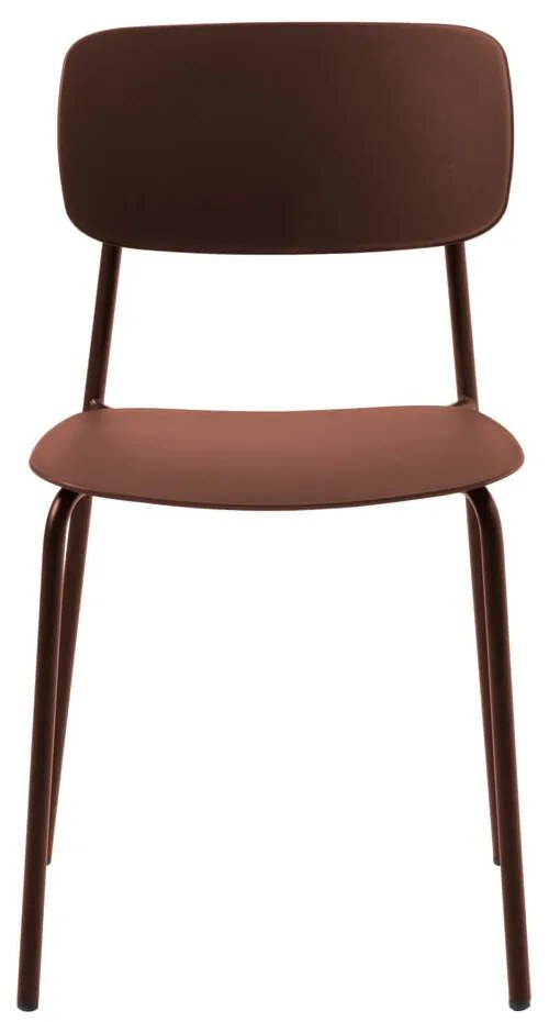 Scaune de dining teracotă 2 buc. Kirkland – Unique Furniture