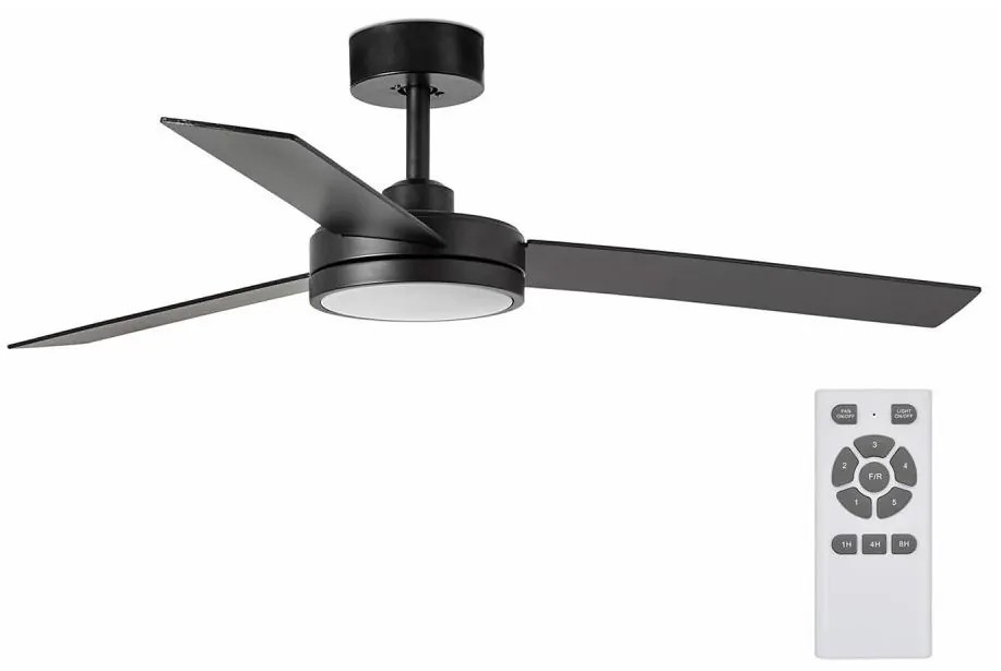 Ventilator LED de tavan FARO 34261 BARTH LED/24W/230V negru + telecomandă