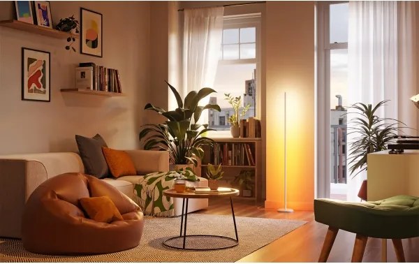 Nanoleaf NL7204K0201A070-LEDRGBW Lampă de podea dimabilă LED RGBW 22W/230V 2200-6500K Wi-Fi albă