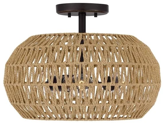 Quoizel QZ-CASABLANCA-3SF-PBZ - Plafonieră CASABLANCA, 3x E27/60W/230V