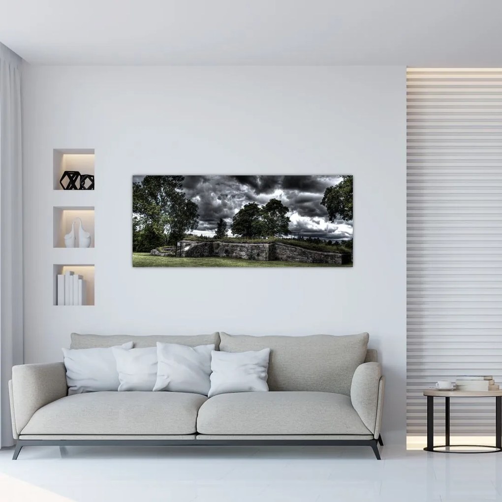 Tablou cu cerul întunecat (120x50 cm)