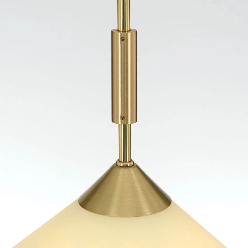 Lustra, Pendul realizat manual ARTDESIGN 30cm, alama mat/ champagne