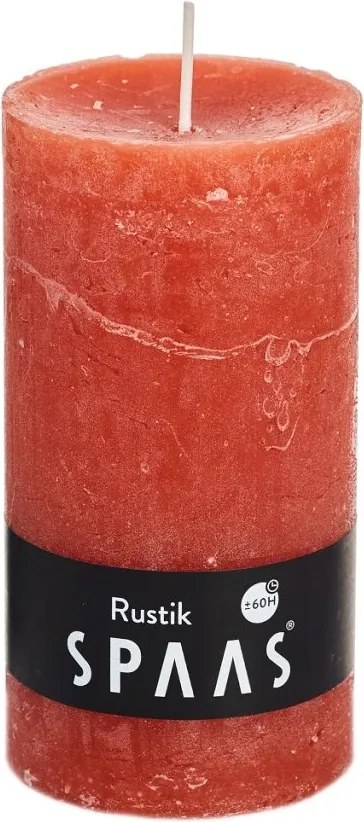 Lumanare coloana SPAAS RUSTIK 13 cm portocalie