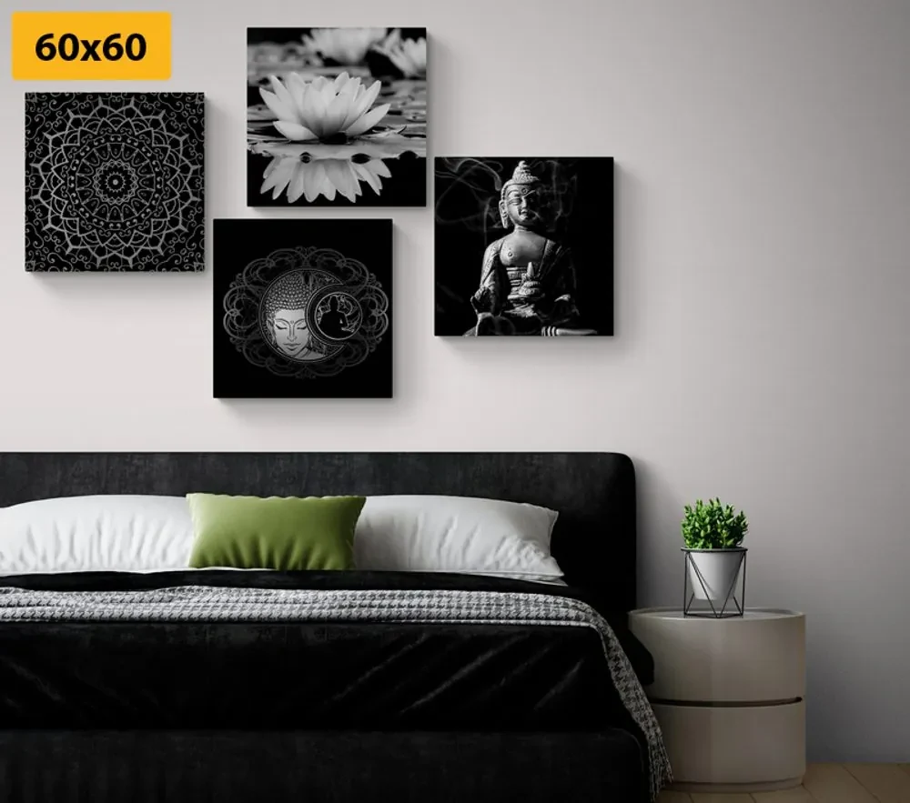 Set tablouri Budha liniștit