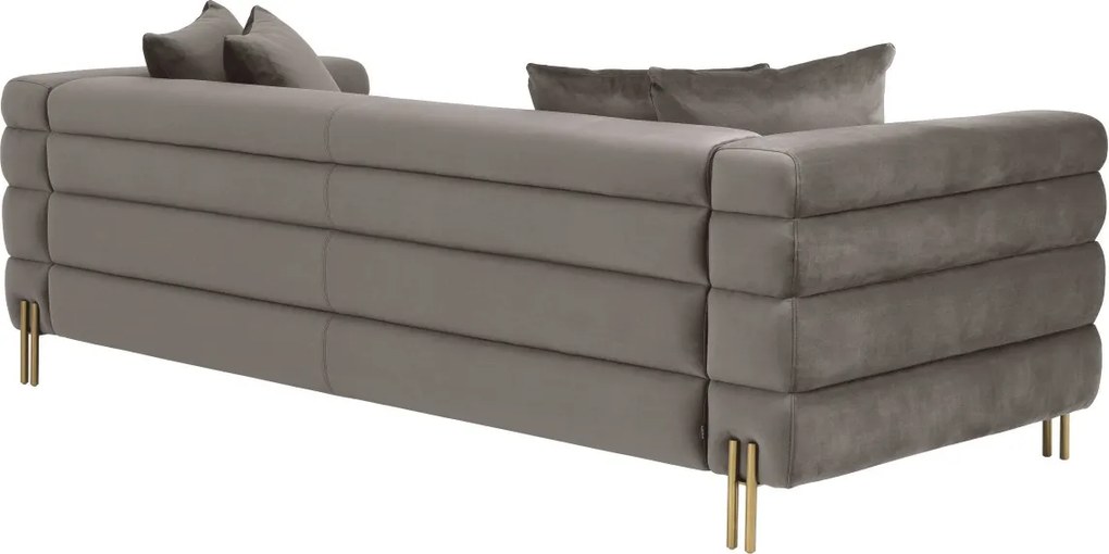 Canapea eleganta design LUX York, catifea gri 114343 HZ