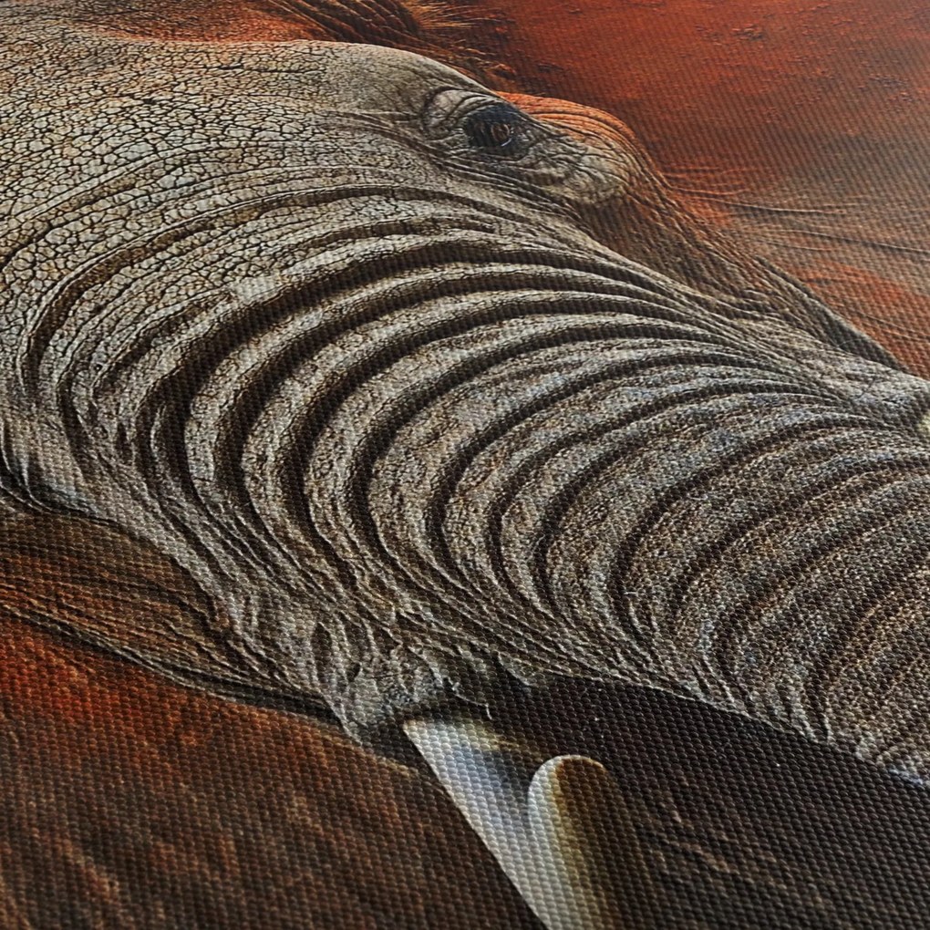 Tablou - Elefanți cu Tsavo (90x60 cm)