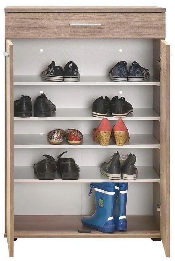 Pantofar Adore Trendline, 2 usi si un sertar, 4 rafturi, 73 x 108 x 35 cm