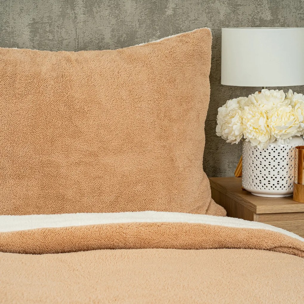 Lenjerie de pat 4Home Teddy bej , 140 x 200 cm, 70x 90 cm