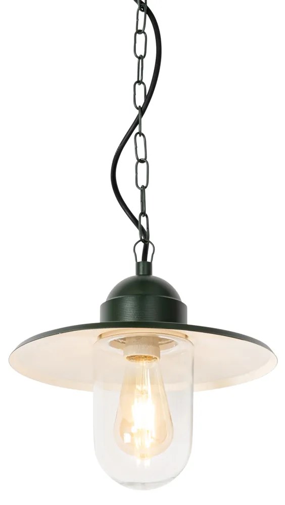 Lampă modernă suspendată pentru exterior verde închis IP44 - Kansas