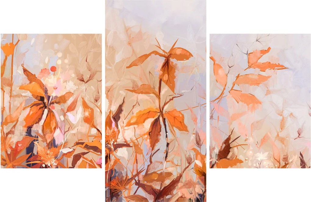 Tablou - Flori pictate (90x60 cm)