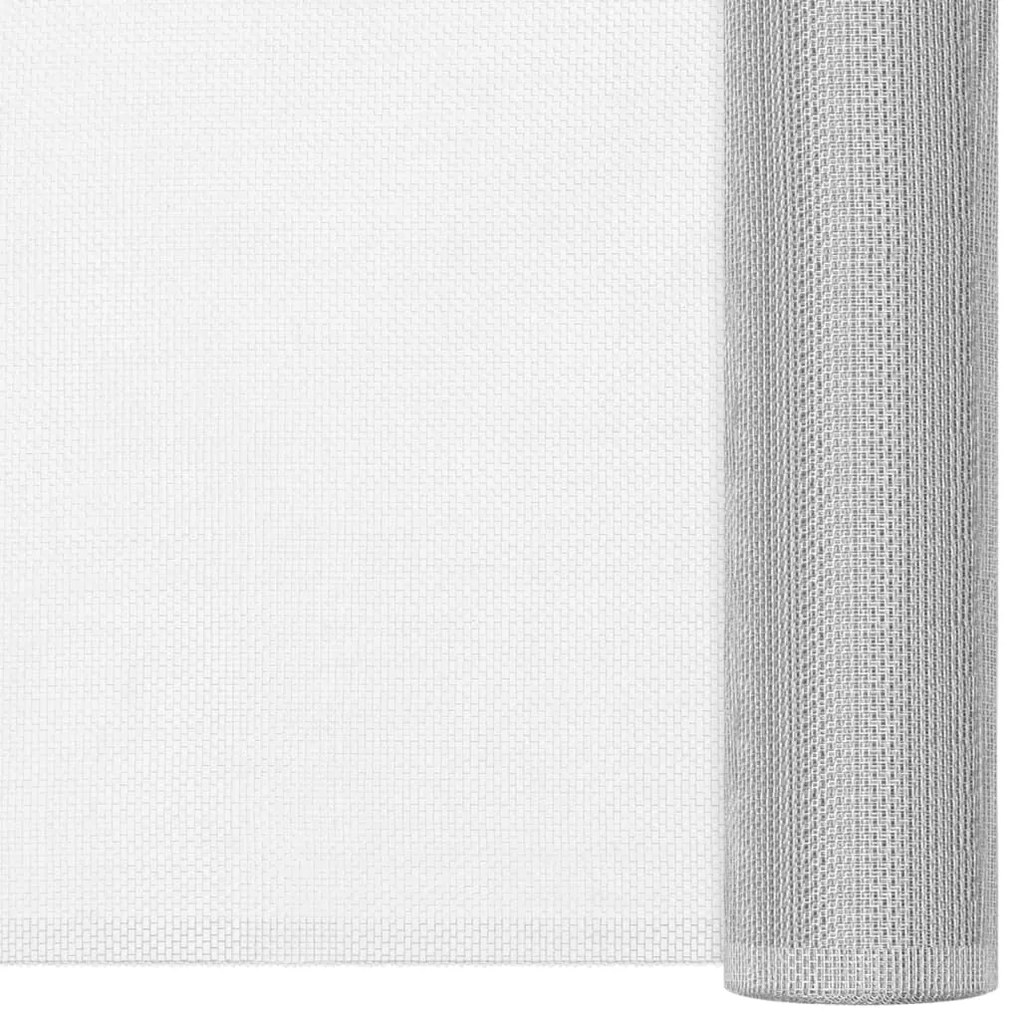 vidaXL Plasă de sârmă, argintiu, 112x500 cm, aluminiu