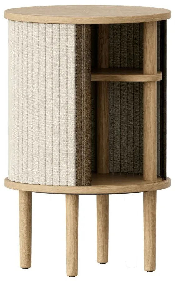 Măsuță auxiliară rotundă din lemn masiv de stejar ø 38 cm Audacious – UMAGE