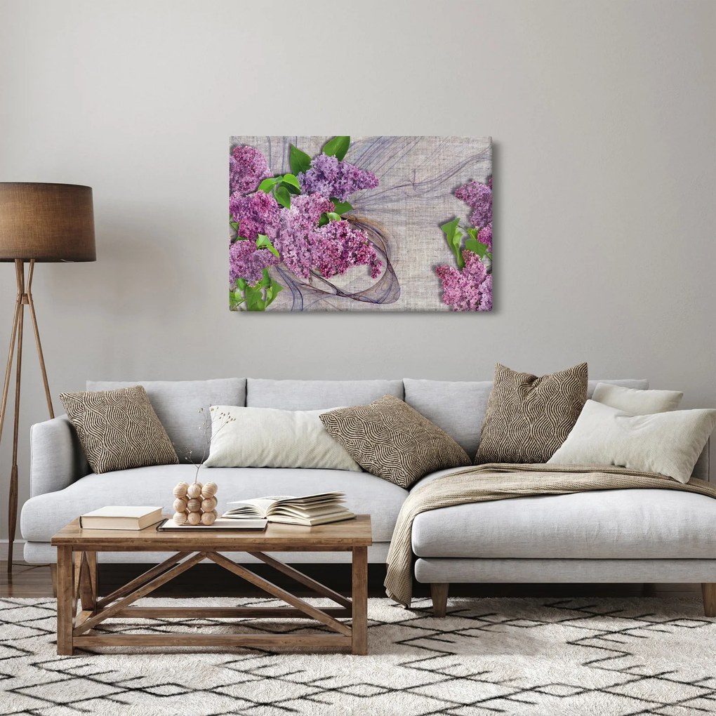 Tablou - Flori de liliac (90x60 cm)