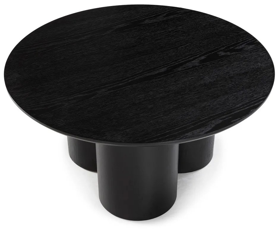 Măsuță de cafea neagră rotundă ø 80 cm Lua – MOME