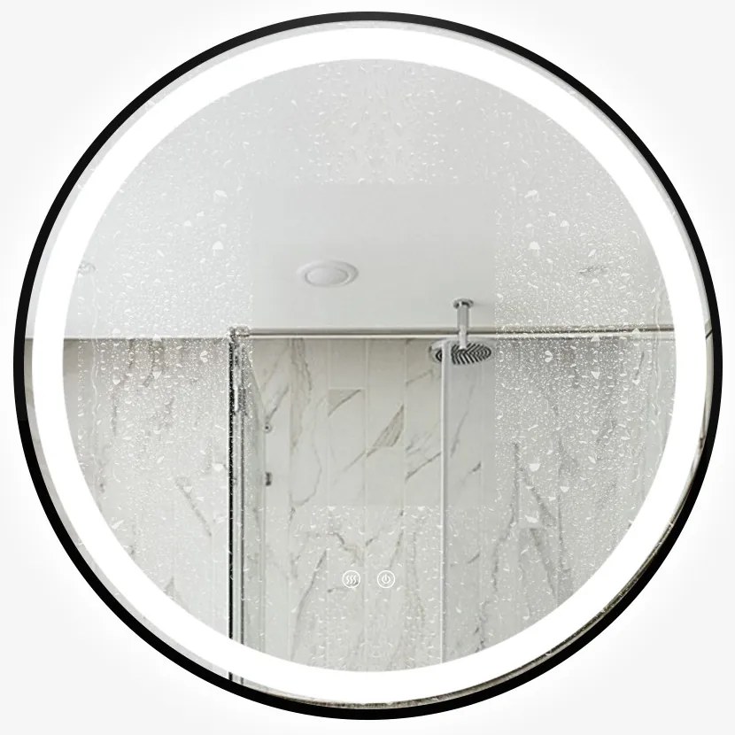 Oglinda led, Rotunda, 70cm, Esn10.1, lumina calda -rece