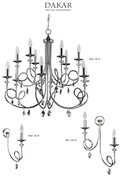 Jupiter 1599 - DK 12 CH - Lustra DAKAR 12xE14/40W