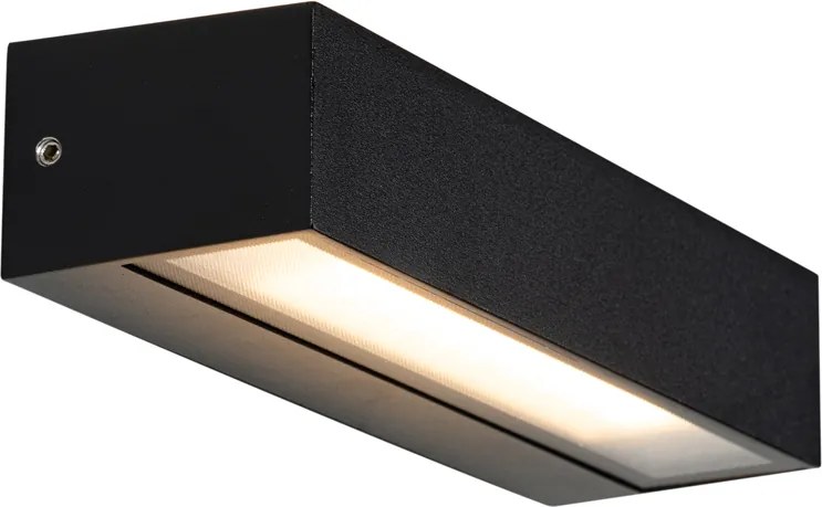 Aplică modernă neagră cu LED IP65 - Steph