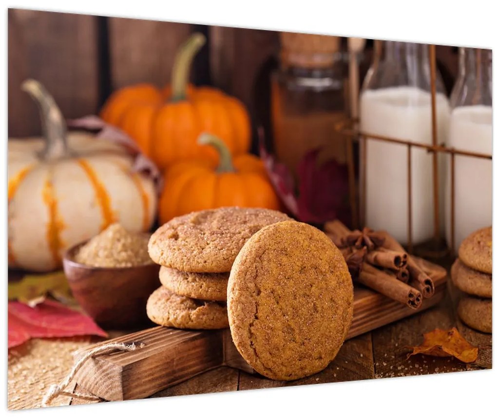 Tablou - Biscuiți de toamnă (90x60 cm)