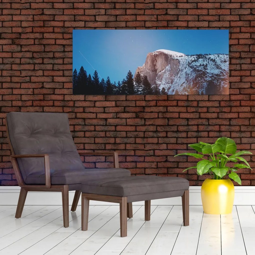 Tablou - Crestele munților noaptea (120x50 cm)