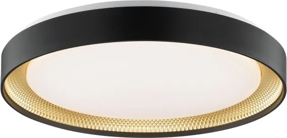Brilliant - Plafonieră LED dimabilă WALDO LED/36W/230V, negru/auriu + telecomandă