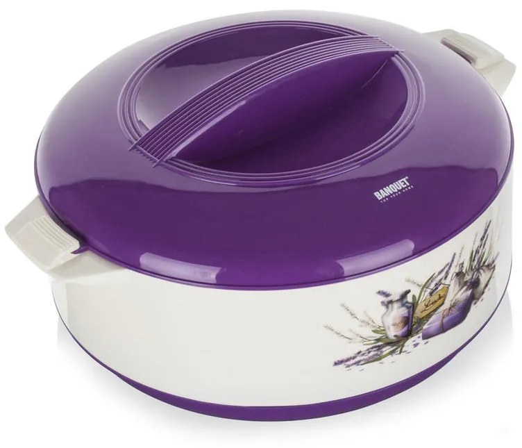 Bol termo cu capac Lavender, BANQUET 1,5 l