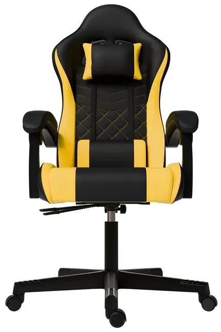 Juskys Scaun de birou HyperSeat - negru/galben