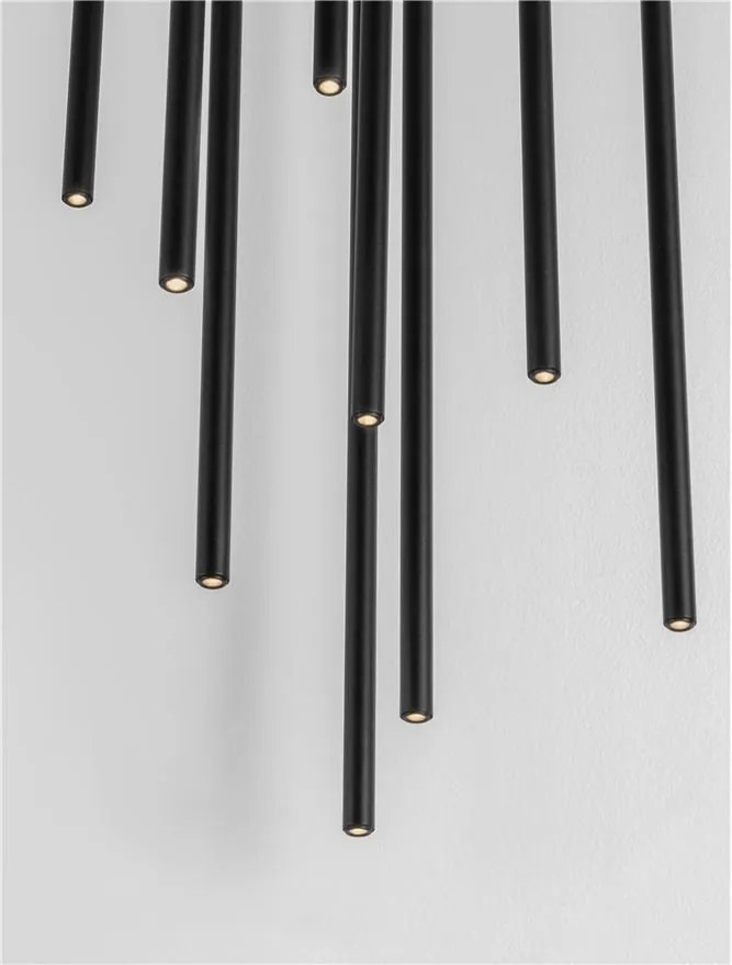 Lustra LED suspendata design minimalist STILVI 41W negru