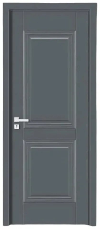 Usa Interior din MDF Novo Doors ND12 LUX PREMIUM, Cadru din Lemn Masiv, KIT COMPLET, Toc Reglabil de 10 CM INCLUS, Plinta pe Ambele Parti (Culoare: