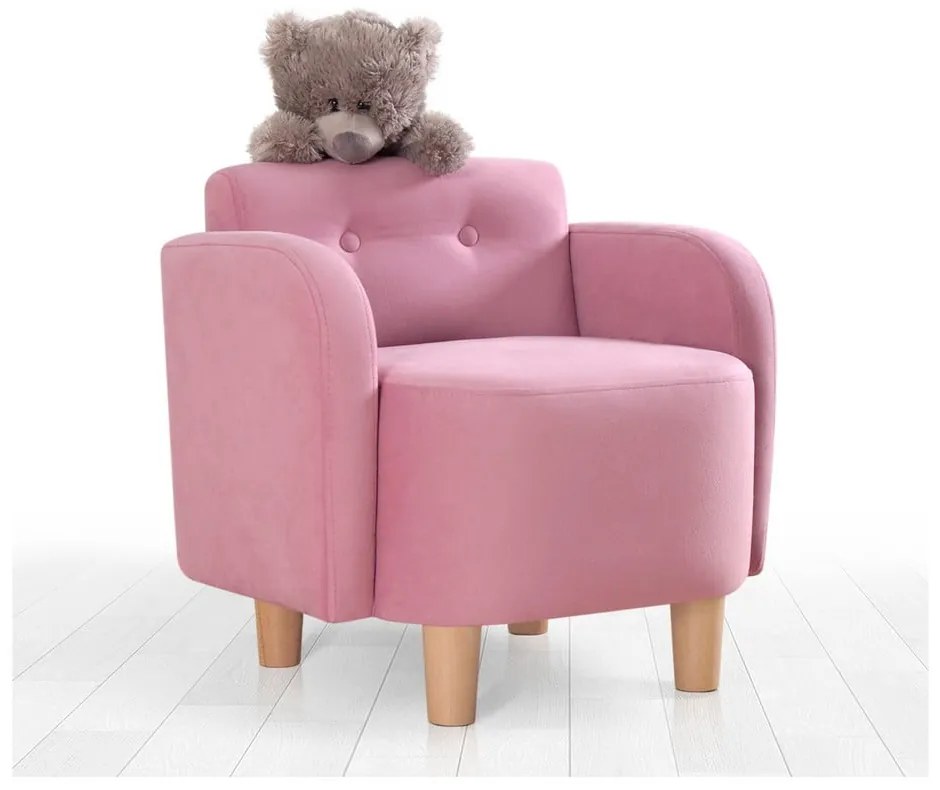 Fotoliu pentru copii roz Volie – Artie