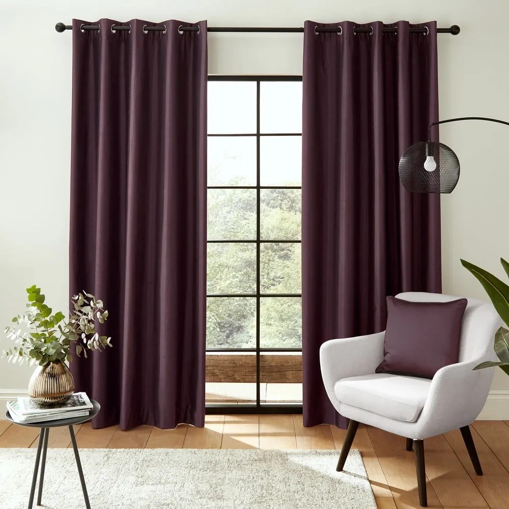 Draperii violet blackout 2 buc. 168x229 cm – Catherine Lansfield