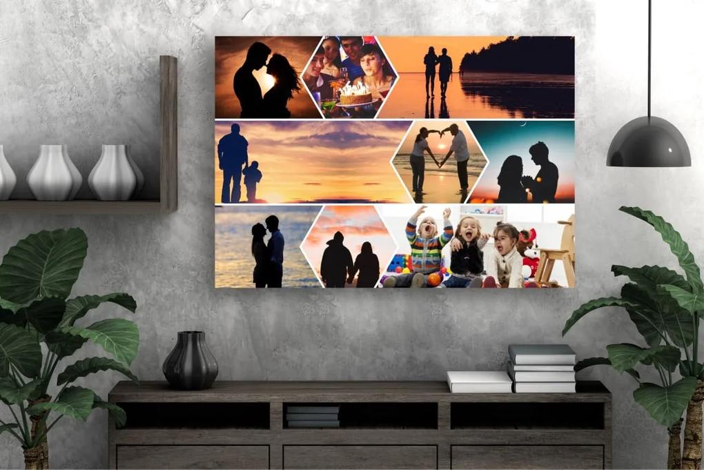 Tablou Canvas Personalizat - Cuplu (colaj fotografii, orientare landscape)