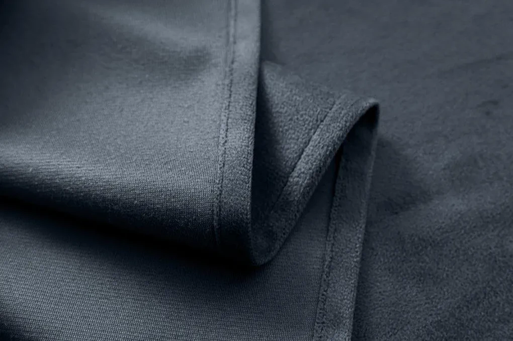 Draperie opaca gri inchis VELVET 135x250 cm Agatat: Inele metalice