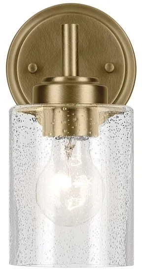 Lampă de perete Kichler KL-WINSLOW-1W-NBR WINSLOW 1xE27/60W/230V alamă