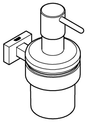 GROHE 40756001 - Dozator de săpun lichid ESSENTIALS CUBE, 160 ml, crom lucios