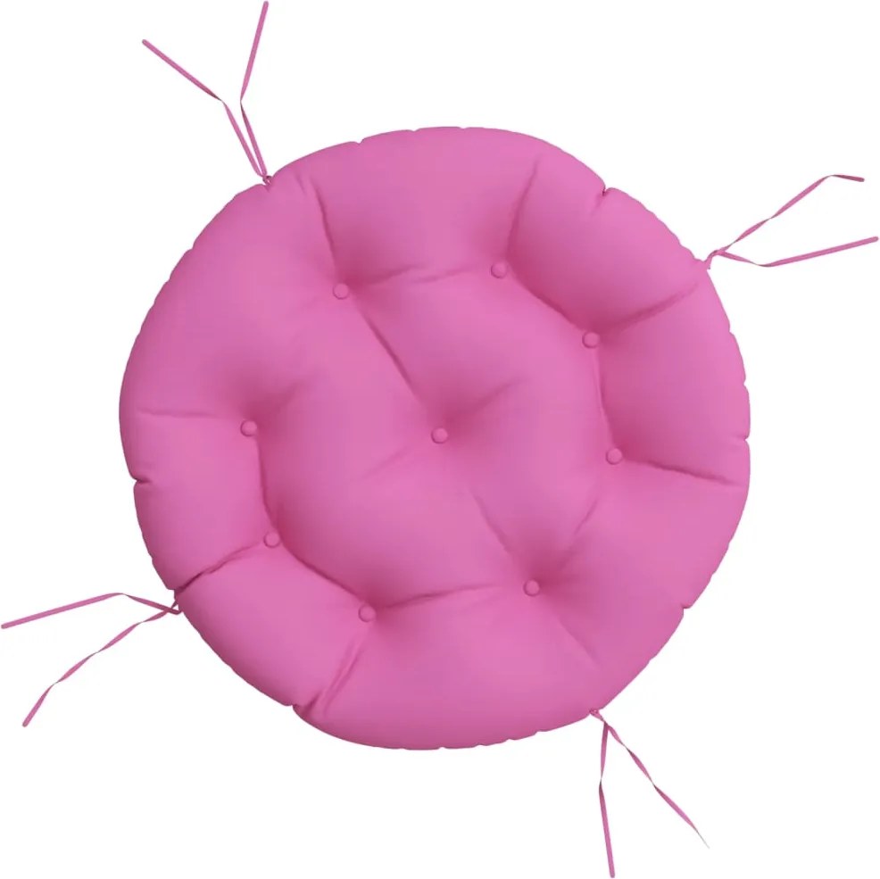 vidaXL Pernă rotundă, roz, Ø 60 x11 cm, țesătură Oxford